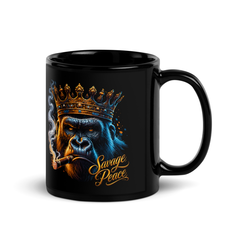Kings Ritual Black Glossy Mug