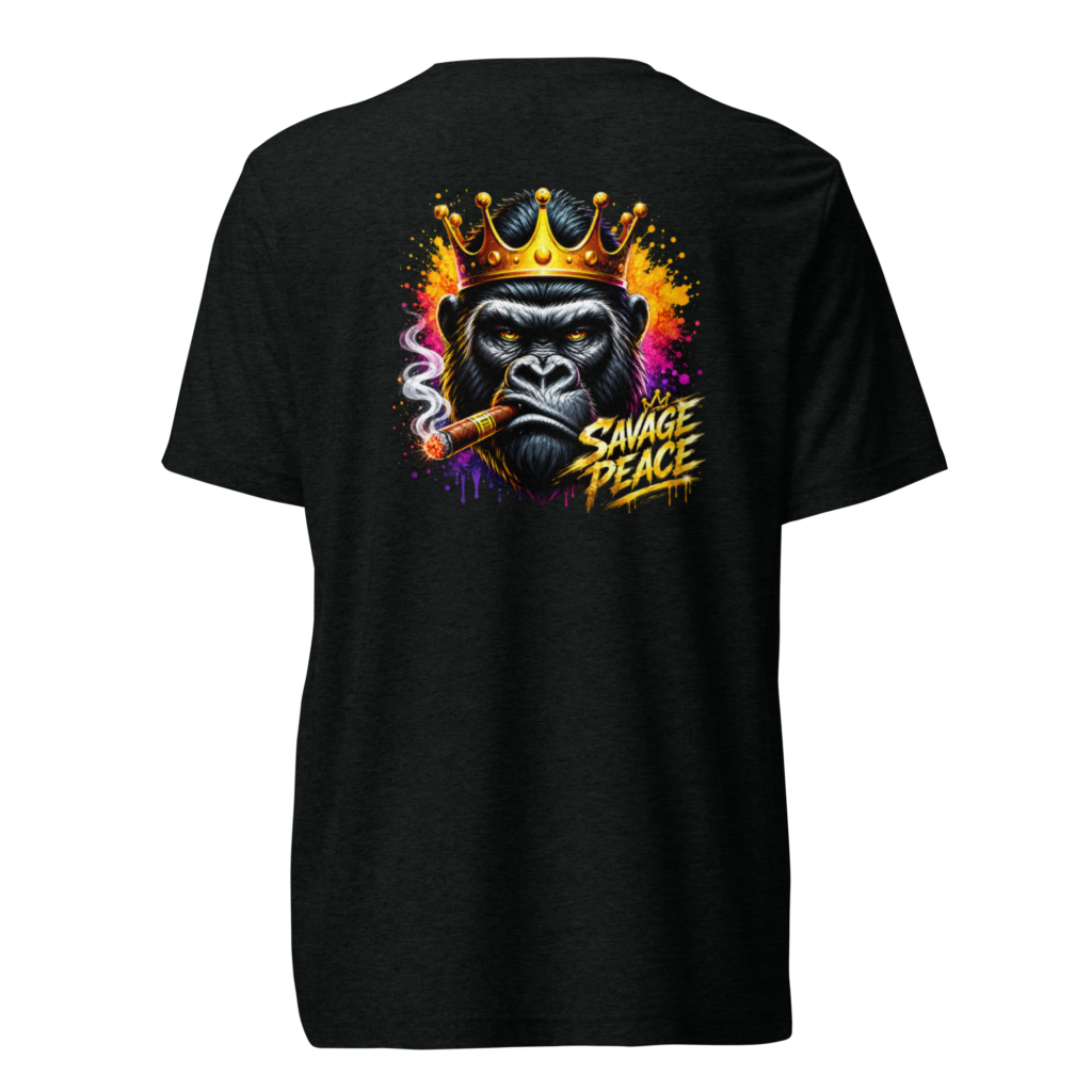 Gold Crown Black Short Sleeve T-shirt