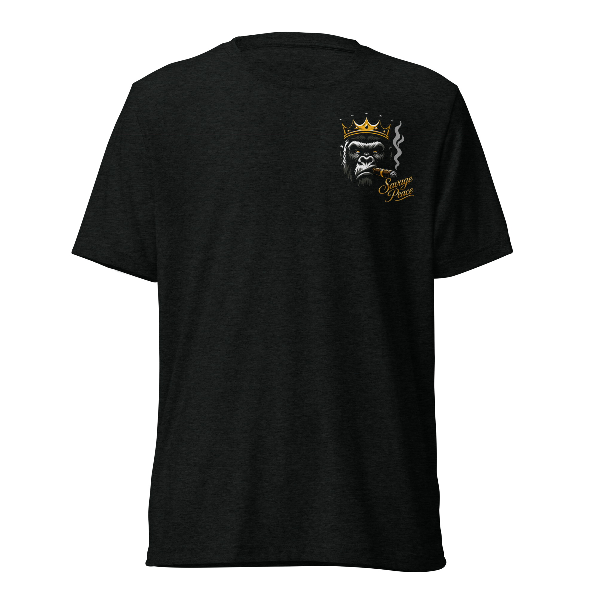 Gold Crown Black Short Sleeve T-shirt - Image 2