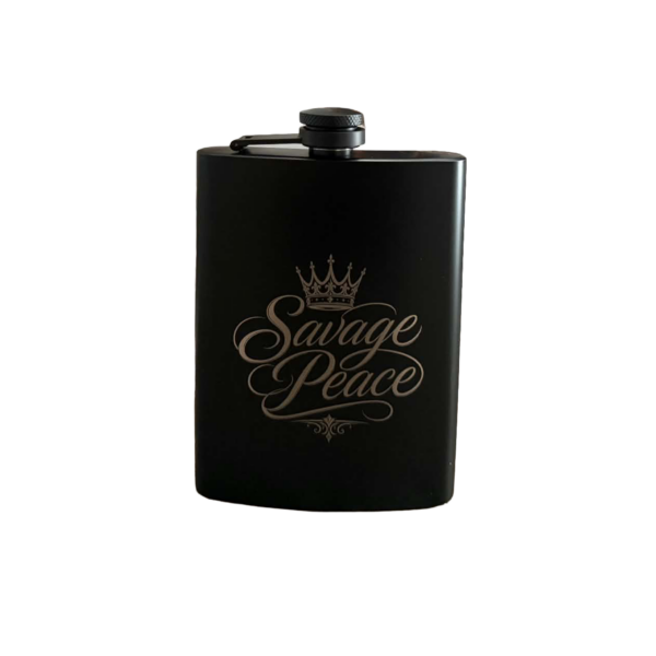 Savage Peace 8 oz Stainless Steel Flask