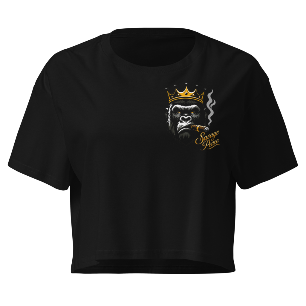 Women’s Crop Top - Royal Silver Back